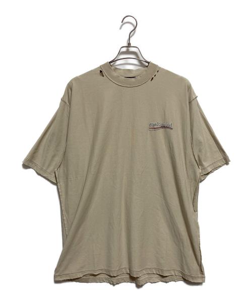BALENCIAGA（バレンシアガ）BALENCIAGA (バレンシアガ) Inside-Out Large Fit T-Shirt ベージュ サイズ:Lの古着・服飾アイテム