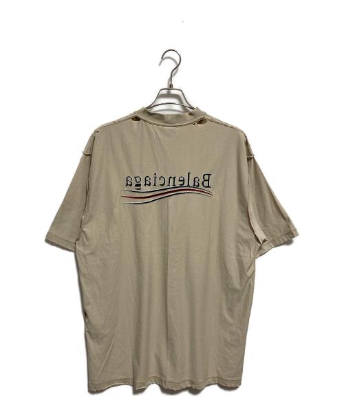 BALENCIAGA（バレンシアガ）BALENCIAGA (バレンシアガ) Inside-Out Large Fit T-Shirt ベージュ サイズ:Lの古着・服飾アイテム