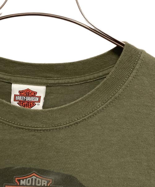 HARLEY-DAVIDSON（ハーレーダビッドソン）HARLEY-DAVIDSON (ハーレーダビッドソン) プリントTシャツ グリーン サイズ:XLの古着・服飾アイテム