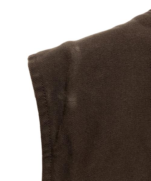 CarHartt（カーハート）CarHartt (カーハート) ダック地ベスト ブラウン サイズ:Lの古着・服飾アイテム