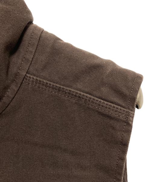 CarHartt（カーハート）CarHartt (カーハート) ダック地ベスト ブラウン サイズ:Lの古着・服飾アイテム