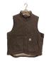 CarHartt（カーハート）の古着「ダック地ベスト」｜ブラウン