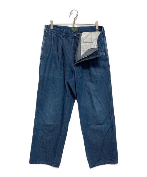 POLO COUNTRY（ポロカントリー）POLO COUNTRY (ポロカントリー) 2タックデニムスラックス インディゴ サイズ:84の古着・服飾アイテム
