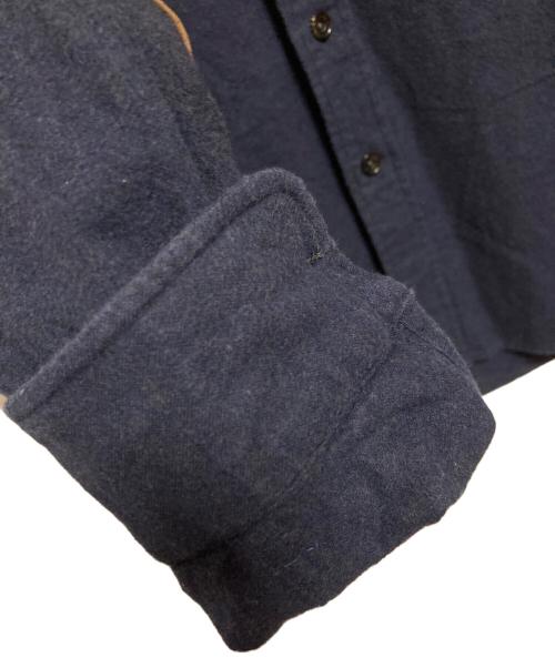 POLO RALPH LAUREN（ポロ・ラルフローレン）POLO RALPH LAUREN (ポロ・ラルフローレン) エルボーパッチ付シャツ ネイビー サイズ:Sの古着・服飾アイテム