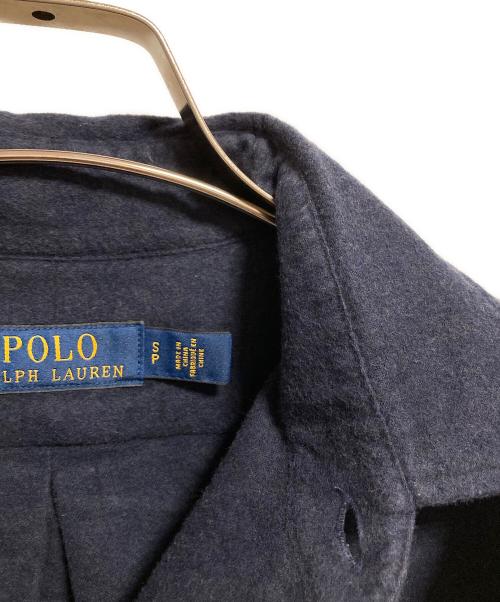 POLO RALPH LAUREN（ポロ・ラルフローレン）POLO RALPH LAUREN (ポロ・ラルフローレン) エルボーパッチ付シャツ ネイビー サイズ:Sの古着・服飾アイテム