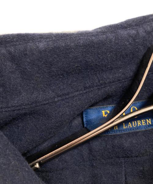 POLO RALPH LAUREN（ポロ・ラルフローレン）POLO RALPH LAUREN (ポロ・ラルフローレン) エルボーパッチ付シャツ ネイビー サイズ:Sの古着・服飾アイテム