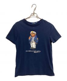 POLO RALPH LAUREN（ポロ・ラルフローレン）の古着「ポロベアプリントTシャツ」｜ネイビー