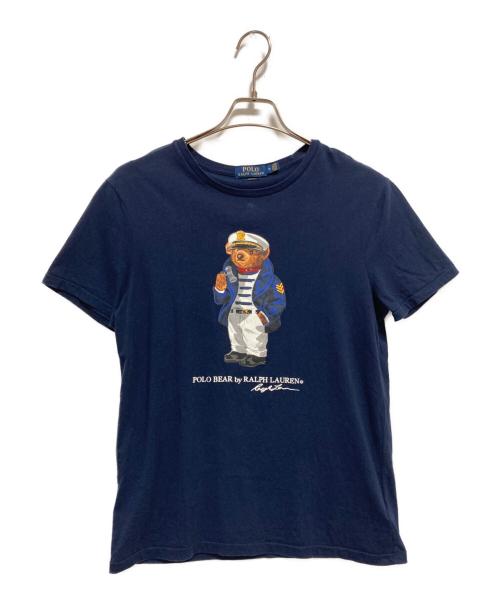POLO RALPH LAUREN（ポロ・ラルフローレン）POLO RALPH LAUREN (ポロ・ラルフローレン) ポロベアプリントTシャツ ネイビー サイズ:Mの古着・服飾アイテム