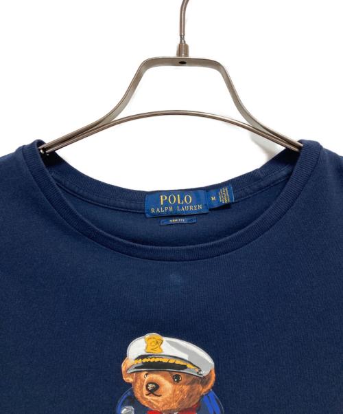 POLO RALPH LAUREN（ポロ・ラルフローレン）POLO RALPH LAUREN (ポロ・ラルフローレン) ポロベアプリントTシャツ ネイビー サイズ:Mの古着・服飾アイテム