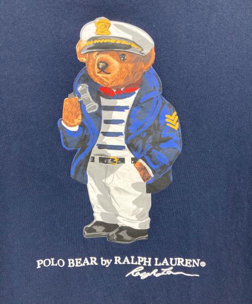 POLO RALPH LAUREN（ポロ・ラルフローレン）POLO RALPH LAUREN (ポロ・ラルフローレン) ポロベアプリントTシャツ ネイビー サイズ:Mの古着・服飾アイテム