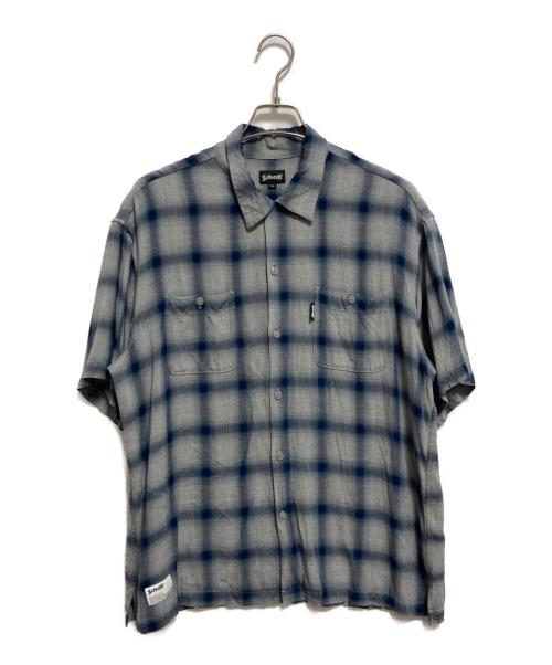 SCOTT（スコット）SCOTT (スコット) OMBRE PLAID SS SHIRT グレー×ブルー サイズ:XLの古着・服飾アイテム