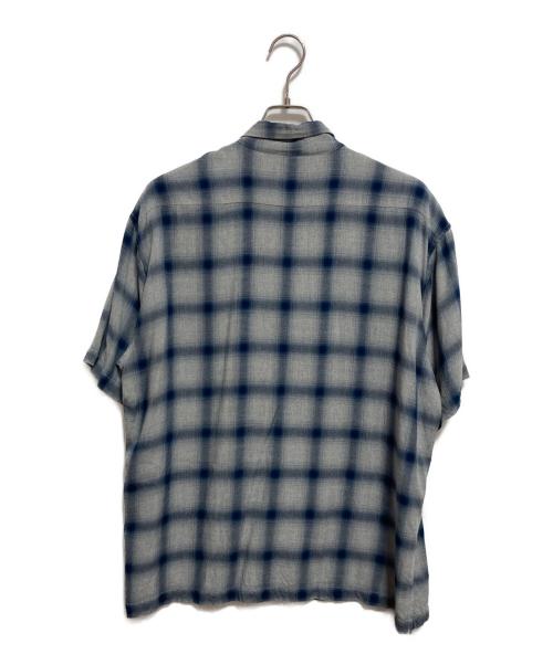 SCOTT（スコット）SCOTT (スコット) OMBRE PLAID SS SHIRT グレー×ブルー サイズ:XLの古着・服飾アイテム