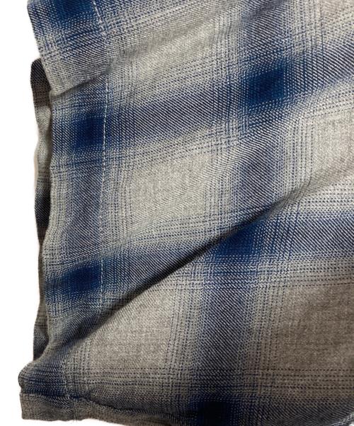 SCOTT（スコット）SCOTT (スコット) OMBRE PLAID SS SHIRT グレー×ブルー サイズ:XLの古着・服飾アイテム