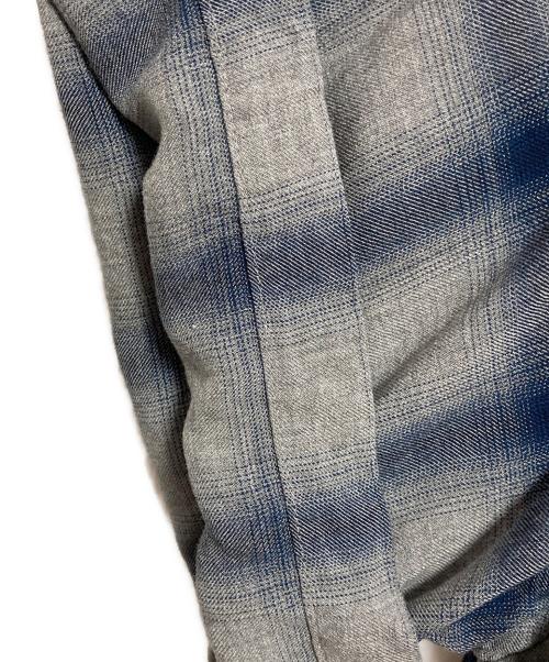 SCOTT（スコット）SCOTT (スコット) OMBRE PLAID SS SHIRT グレー×ブルー サイズ:XLの古着・服飾アイテム