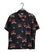 Schottショット）の古着「BULLDOG HAWAIIAN SHIRT」｜ブラック