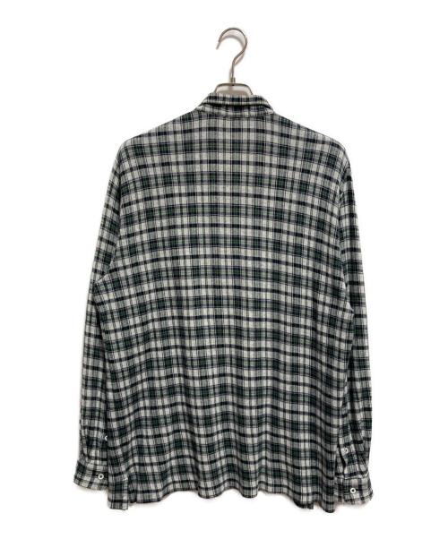 POLO RALPH LAUREN（ポロ・ラルフローレン）POLO RALPH LAUREN (ポロ・ラルフローレン) チェックネルシャツ ホワイト×グリーン サイズ:Lの古着・服飾アイテム