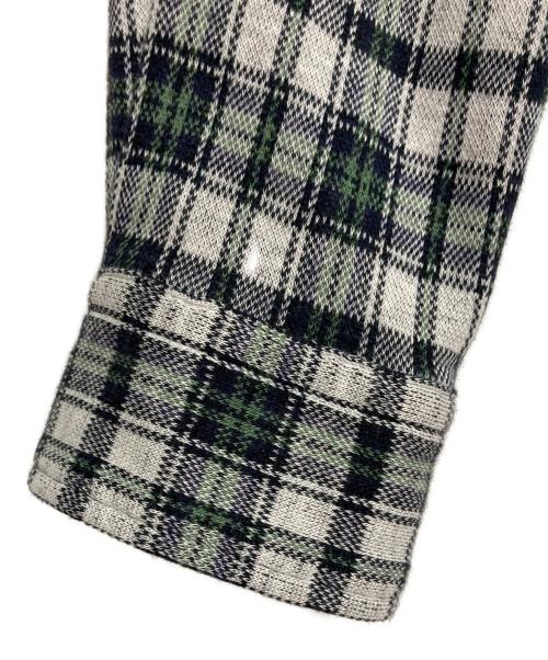 POLO RALPH LAUREN（ポロ・ラルフローレン）POLO RALPH LAUREN (ポロ・ラルフローレン) チェックネルシャツ ホワイト×グリーン サイズ:Lの古着・服飾アイテム