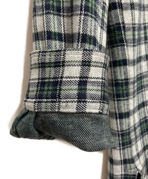 POLO RALPH LAUREN（ポロ・ラルフローレン）POLO RALPH LAUREN (ポロ・ラルフローレン) チェックネルシャツ ホワイト×グリーン サイズ:Lの古着・服飾アイテム