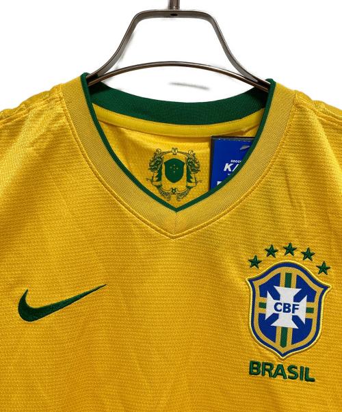 NIKE（ナイキ）NIKE (ナイキ) 2012ブラジル代表レプリカユニフォーム イエロー サイズ:S 未使用品の古着・服飾アイテム