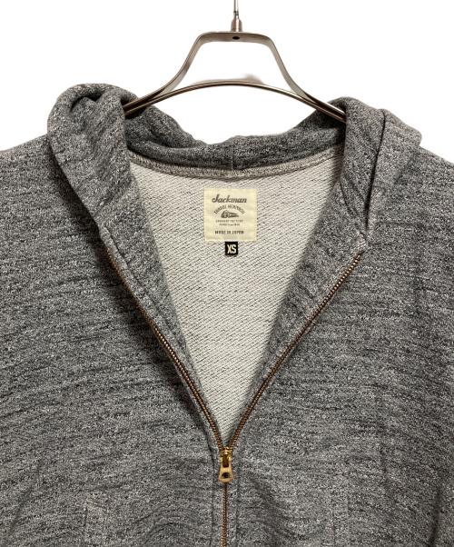 JACKMAN（ジャックマン）jackman (ジャックマン) ジップパーカー グレー サイズ:XSの古着・服飾アイテム