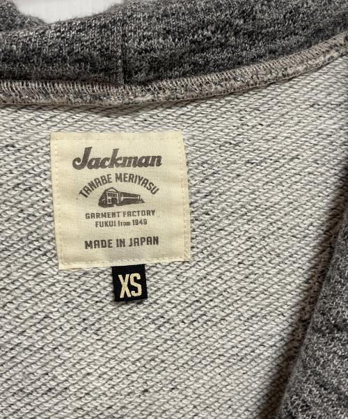JACKMAN（ジャックマン）jackman (ジャックマン) ジップパーカー グレー サイズ:XSの古着・服飾アイテム