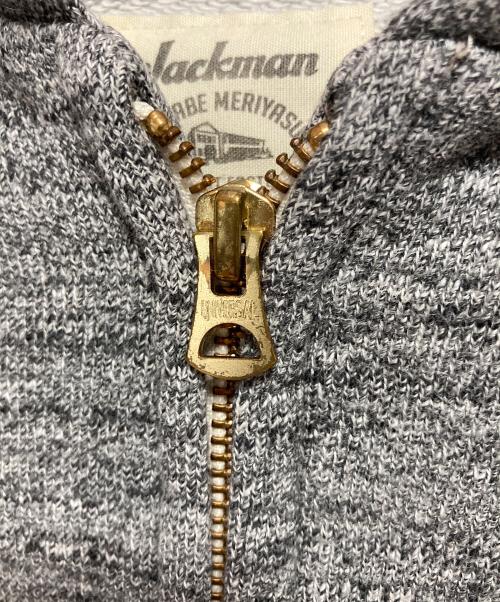 JACKMAN（ジャックマン）jackman (ジャックマン) ジップパーカー グレー サイズ:XSの古着・服飾アイテム