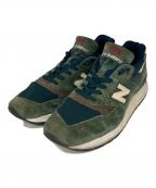 NEW BALANCEニューバランス）の古着「ローカットスニーカー」｜グリーン
