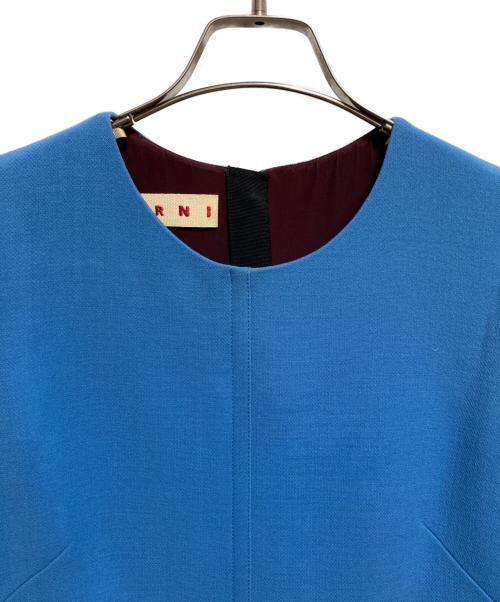 MARNI（マルニ）MARNI (マルニ) ノースリーブワンピース ブルー サイズ:Mの古着・服飾アイテム