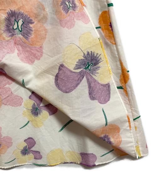 MARNI（マルニ）MARNI (マルニ) 花柄ワンピース ホワイト×パープル サイズ:38の古着・服飾アイテム