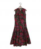 MARNIマルニ）の古着「20SS 花柄ワンピース」｜カーキ×レッド