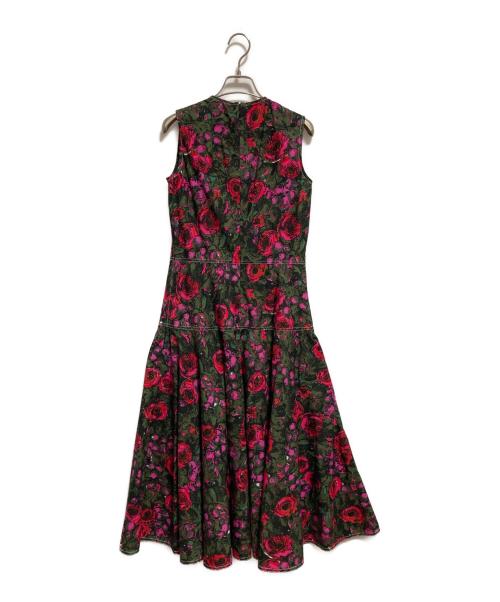 MARNI（マルニ）MARNI (マルニ) 20SS 花柄ワンピース カーキ×レッド サイズ:Mの古着・服飾アイテム