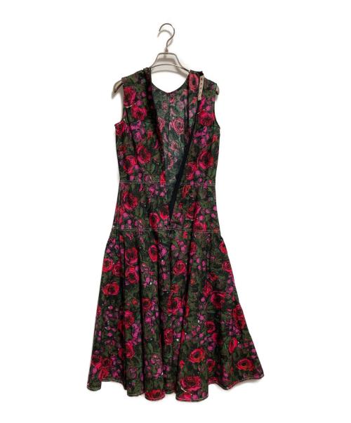 MARNI（マルニ）MARNI (マルニ) 20SS 花柄ワンピース カーキ×レッド サイズ:Mの古着・服飾アイテム