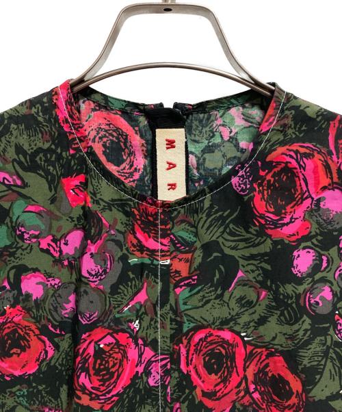 MARNI（マルニ）MARNI (マルニ) 20SS 花柄ワンピース カーキ×レッド サイズ:Mの古着・服飾アイテム