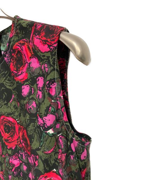 MARNI（マルニ）MARNI (マルニ) 20SS 花柄ワンピース カーキ×レッド サイズ:Mの古着・服飾アイテム