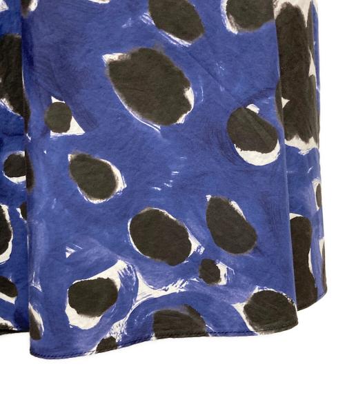 MARNI（マルニ）MARNI (マルニ) 総柄ワンピース ネイビー サイズ:M(38)の古着・服飾アイテム