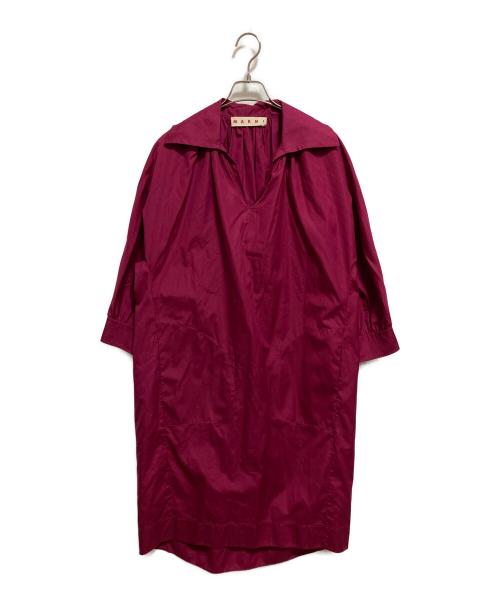 MARNI（マルニ）MARNI (マルニ) プルオーバーシャツ ワンピース ピンク サイズ:Sの古着・服飾アイテム