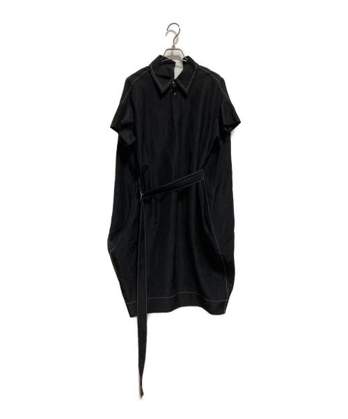MARNI（マルニ）MARNI (マルニ) リネン混ノースリーブワンピース ブラック サイズ:Sの古着・服飾アイテム