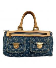 LOUIS VUITTON（ルイ ヴィトン）の古着「モノグラムデニム ネオスピーディ ハンドバッグ」｜ブルー
