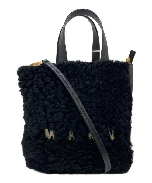 MARNI（マルニ）MARNI (マルニ) MUSEO SOFT MINI TOTE BAG ブラックの古着・服飾アイテム