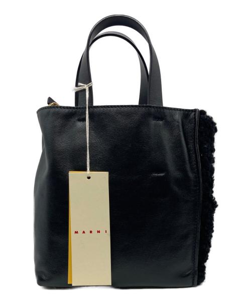 MARNI（マルニ）MARNI (マルニ) MUSEO SOFT MINI TOTE BAG ブラックの古着・服飾アイテム