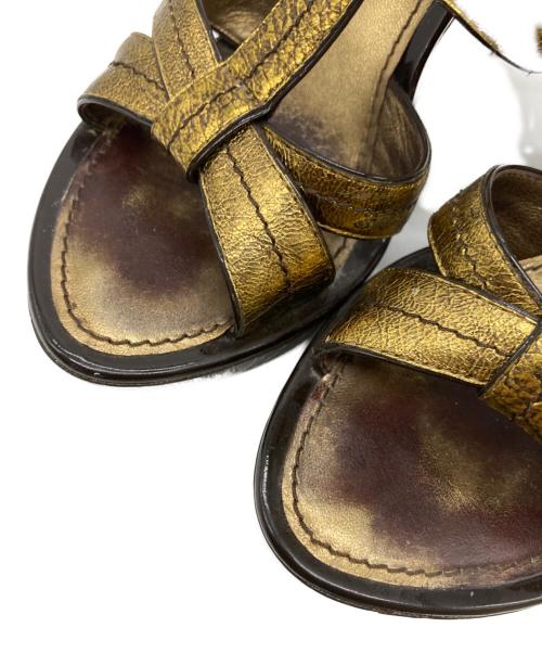 LOUIS VUITTON（ルイ ヴィトン）LOUIS VUITTON (ルイ ヴィトン) ウェッジソールサンダル ブラウン サイズ:35の古着・服飾アイテム