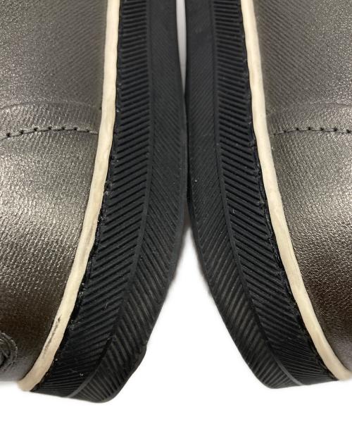BOTTEGA VENETA（ボッテガベネタ）BOTTEGA VENETA (ボッテガベネタ) イントレチャートスリッポン グレー サイズ:35の古着・服飾アイテム