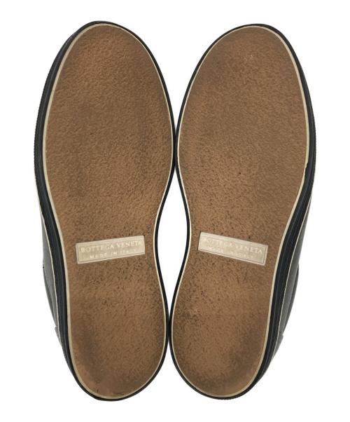 BOTTEGA VENETA（ボッテガベネタ）BOTTEGA VENETA (ボッテガベネタ) イントレチャートスリッポン グレー サイズ:35の古着・服飾アイテム