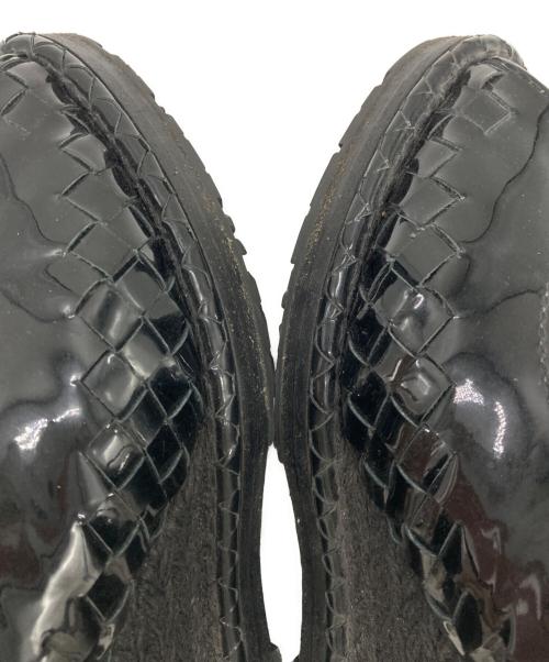 BOTTEGA VENETA（ボッテガベネタ）BOTTEGA VENETA (ボッテガベネタ) イントレチャートウェッジソールサンダル ブラック サイズ:35の古着・服飾アイテム