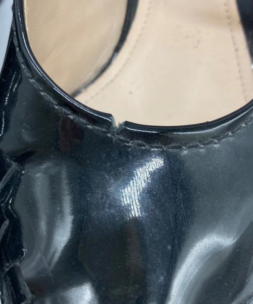 BOTTEGA VENETA（ボッテガベネタ）BOTTEGA VENETA (ボッテガベネタ) イントレチャートウェッジソールサンダル ブラック サイズ:35の古着・服飾アイテム
