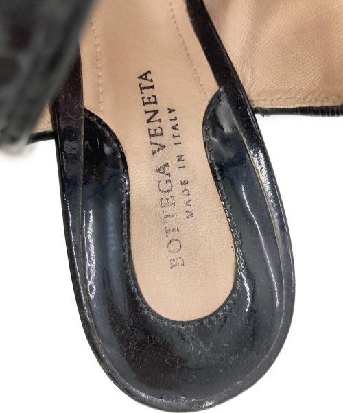BOTTEGA VENETA（ボッテガベネタ）BOTTEGA VENETA (ボッテガベネタ) イントレチャートウェッジソールサンダル ブラック サイズ:35の古着・服飾アイテム
