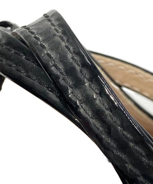 BOTTEGA VENETA（ボッテガベネタ）BOTTEGA VENETA (ボッテガベネタ) イントレチャートウェッジソールサンダル ブラック サイズ:35の古着・服飾アイテム