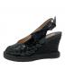 BOTTEGA VENETA (ボッテガベネタ) イントレチャートウェッジソールサンダル ブラック サイズ:35：5000円