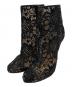 Christian Louboutin（クリスチャン・ルブタン）の古着「Miss Tennis 100 Guipure Lace Ankle Boots」｜ブラック