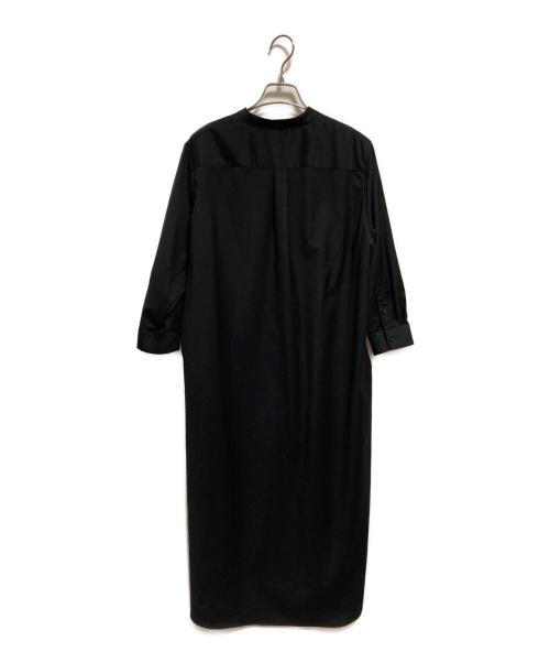 SOEJU（ソージュ）SOEJU (ソージュ) バンドカラーシャツワンピース ブラック サイズ:FREEの古着・服飾アイテム